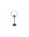digitus Lampa pierścieniowa Led Ring 10-calowa ze statywem, uchwytem na telefon komórkowy i pilotem, USB, 2m - nr 2