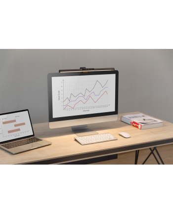 digitus Lampka LED do monitora z mocowaniem zaciskowym, 5W, 250lm Czarna