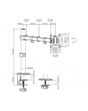 gembird Ramię dla monitora biurkowe  (regulowane), 17 cali -32 cale, do 9 kg - nr 2