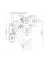 gembird Ramię regulowane  do monitora do montażu na ścianie, do 27 cali/7 kg - nr 5