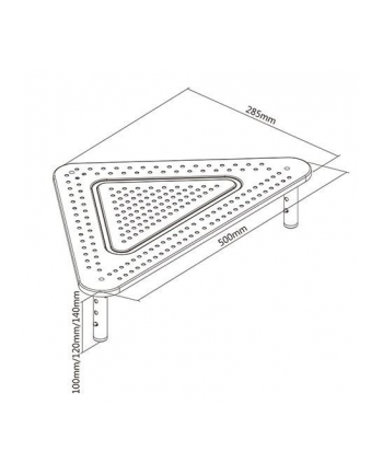 gembird Stojak na monitor/laptop regulowany  (kształt trójkąta)