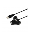 axagon Hub HUE-X3B 4-portowy USB 2.0 kabel 1,2m Czarny - nr 6