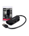 axagon Hub HUE-X4B 4-portowy USB 2.0 kabel 20cm Czarny - nr 10