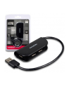 axagon Hub HUE-X4B 4-portowy USB 2.0 kabel 20cm Czarny - nr 20