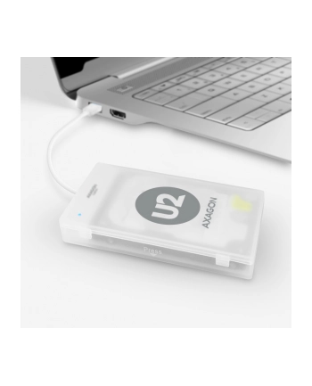 axagon ADSA-1S Adapter USB 2.0 SATA do szybkiego przyłączenia 2.5' SSD/HDD Z pudełkiem