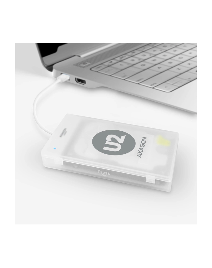 axagon ADSA-1S Adapter USB 2.0 SATA do szybkiego przyłączenia 2.5' SSD/HDD Z pudełkiem główny