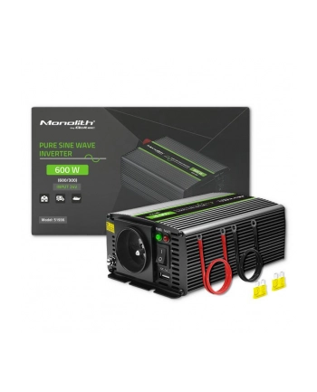 qoltec Przetwornica napięcia Monolith | 300W | 600W | 24V na 230V |     Czysty Sinus nr 2