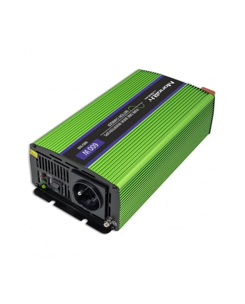 qoltec Przetwornica napięcia Monolith | ładowanie baterii | UPS | 300W |600W | 12V na 230V | Czysty Sinus nr 1