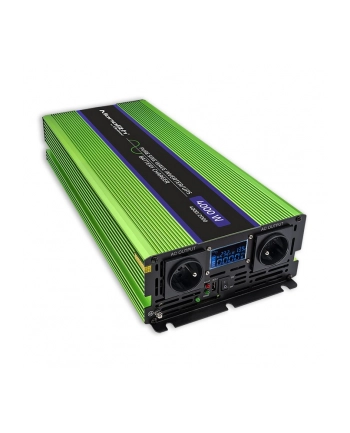 qoltec Przetwornica napięcia Monolith | ładowanie baterii | UPS | 2000W | 4000W | 12V na 230V | Czysty Sinus | LCD nr 2