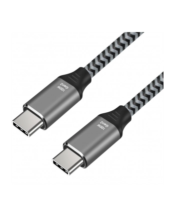 ART CABLE USB-C male - male 100W 5A ALU braided 2m oem nr 1