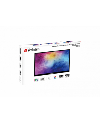 VERBATIM PMT-15 Portable Touchscreen Monitor 15.6inch Full HD 1080p Metal Housing