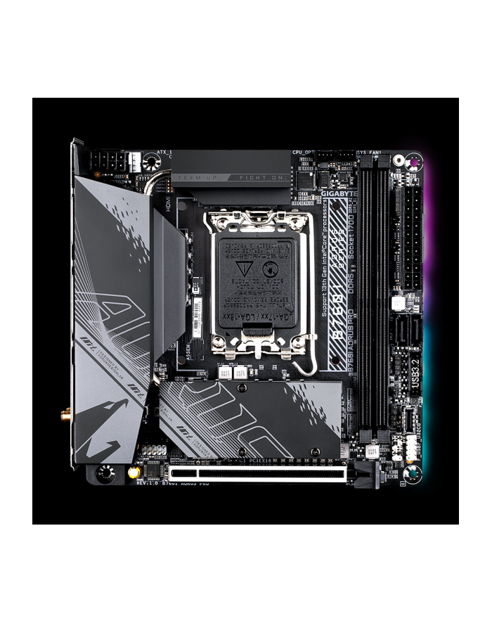 GIGABYTE B760I AORUS PRO LGA1700 DDR4 m-ITX MB główny