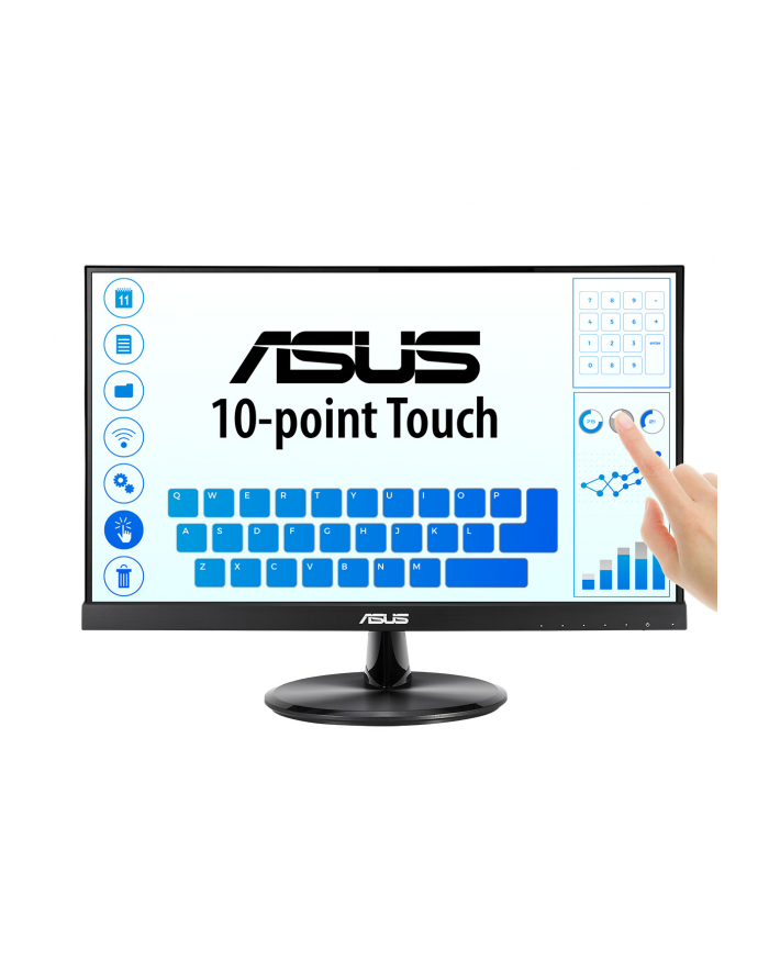 asus Monitor 21.5 cala VT229H FHD IPS Dotyk 10P HDMI D-SUB USB Głośnik główny