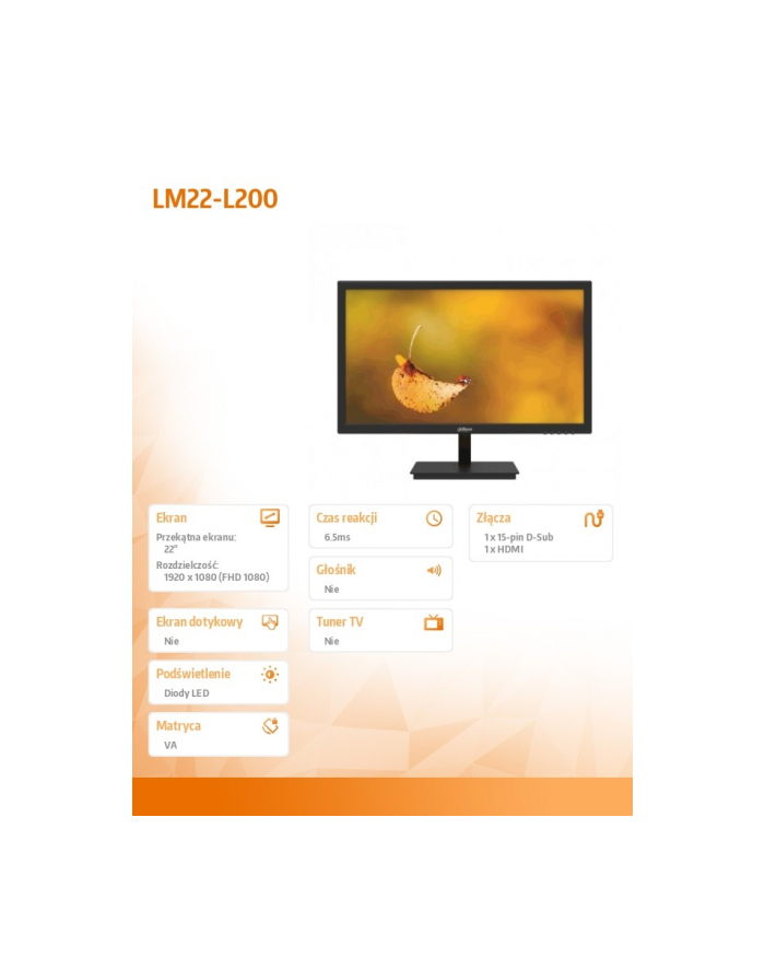 dahua Monitor LCD 22 cale LM22-L200 główny