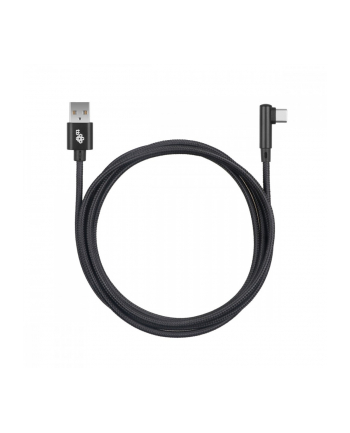 tb Kabel USB-USB C 1.5m kątowy, czarny sznurek