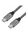 ART CABLE USB-C male - male 100W 5A ALU braided 2m oem - nr 1