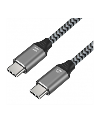 ART CABLE USB-C male - male 100W 5A ALU braided 2m oem