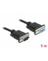D-ELOCK Serial Cable RS-232 Sub-D9 male to female with narrow plug housing 5m - nr 1