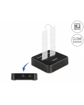 D-ELOCK M.2 Docking Station for 2 x M.2 SATA SSD with Clone function nr 1