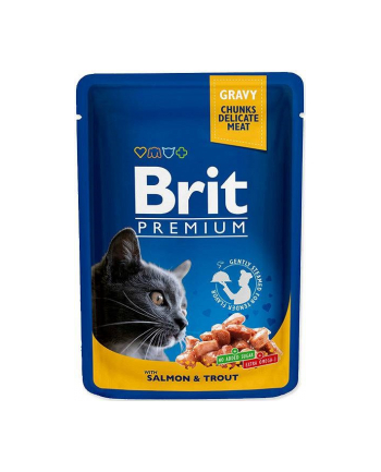 Brit Cat Pouches Salmon'amp;TROUT 100g