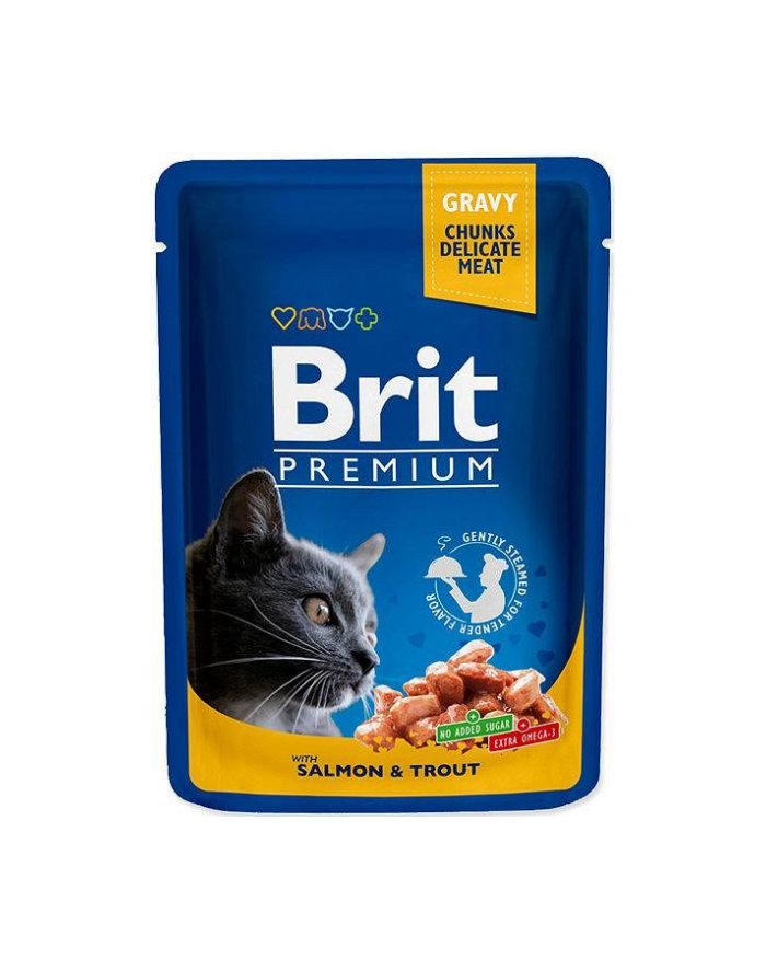 Brit Cat Pouches Salmon'amp;TROUT 100g główny