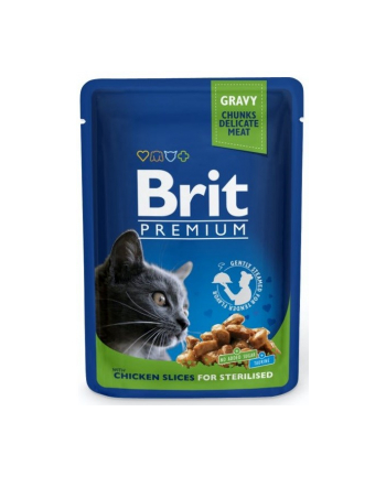 Brit Cat Pouches Chicken SLICES FOR Sterilised 100g