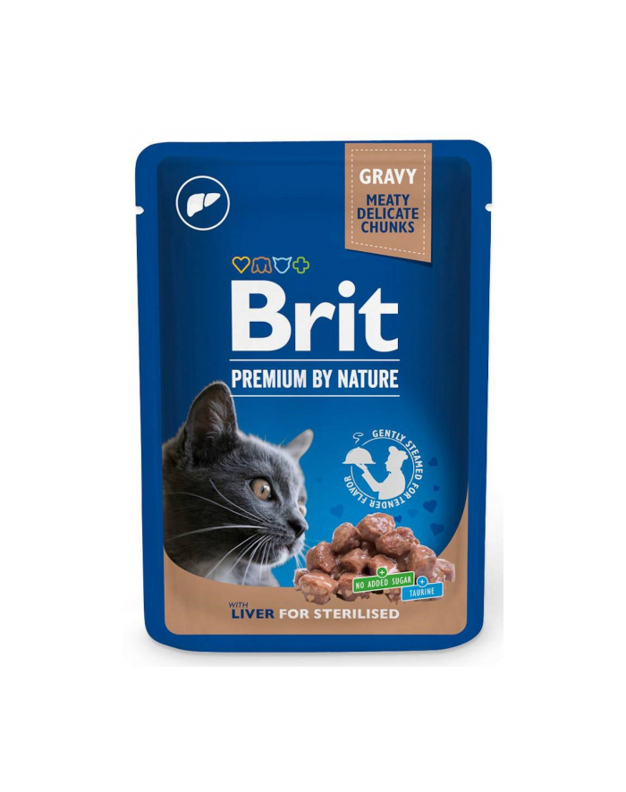 Brit Cat Pouches LIVER FOR Sterilized 100g główny