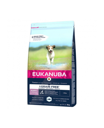 (wersja europejska)KANUBA grain free Puppy small medium breed Ocean Fish 3KG