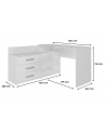 top e shop Biurko narożne + komoda DANY 120x50xH76 biały - nr 1