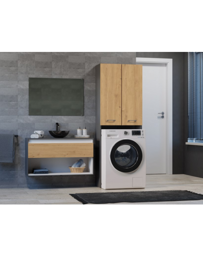 top e shop Szafka łazienkowa POLA DD 64x30xH180 antracyt/artisan główny