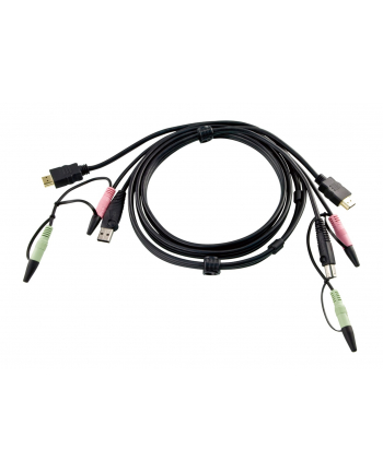 ATEN KABEL KVM 2L-7D02UH HDMI/USB + AUDIO 1,8M