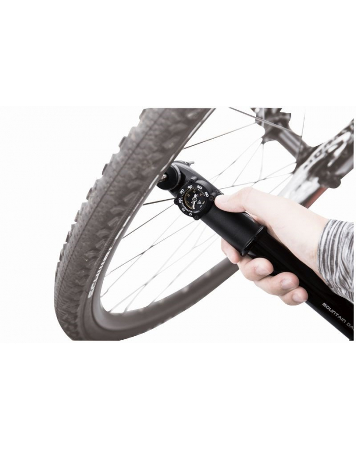Pompka ręczna Topeak Mountain DA G, dual action , manometr główny