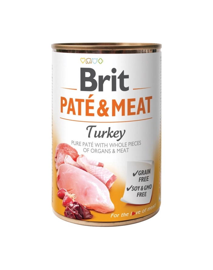 Karma BRIT PATÉ 'amp; MEAT z indykiem dla psa 400g główny