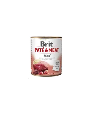 Karma BRIT PATÉ 'amp; MEAT z wołowiną dla psa 800g nr 2