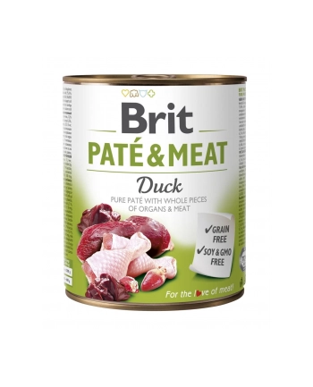 Karma BRIT PATÉ 'amp; MEAT z kaczką dla psa 800g nr 1