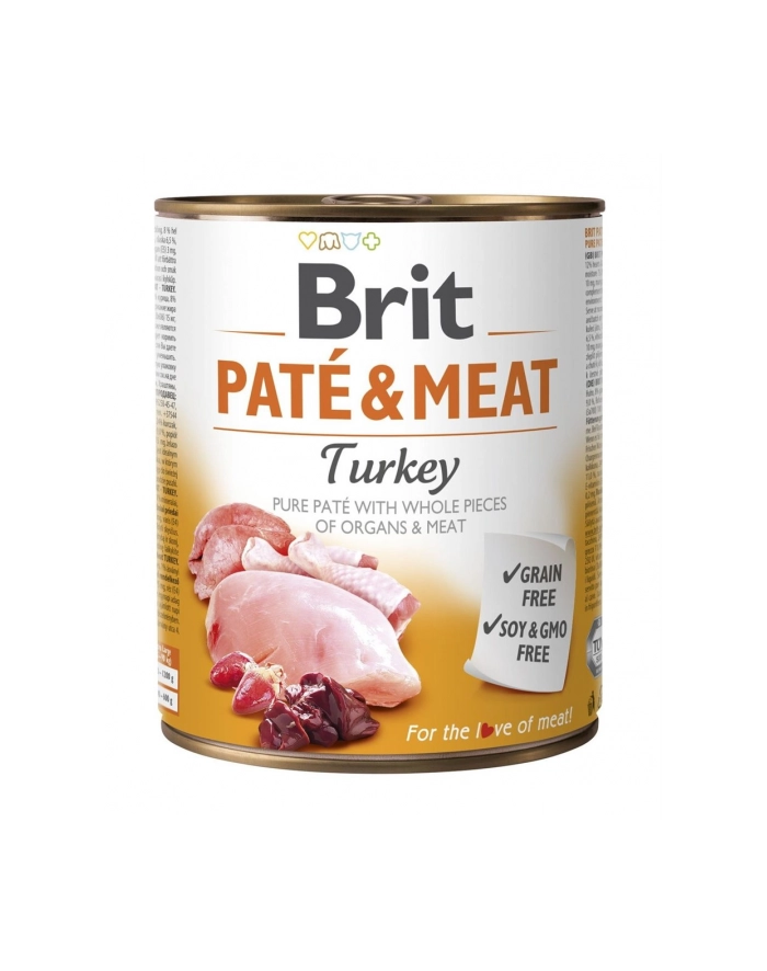 Karma BRIT PATÉ 'amp; MEAT z indykiem dla psa 800g główny