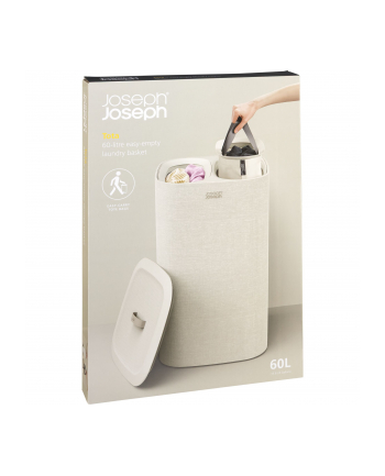 Podwójny kosz na pranie 60l ecru JOSEPH JOSEPH