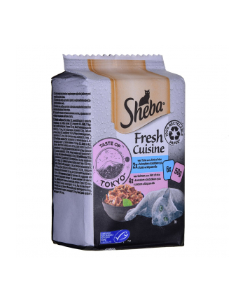 SHEBA Mini Fresh Cuisine Taste of Tokyo dla kota 6x50g