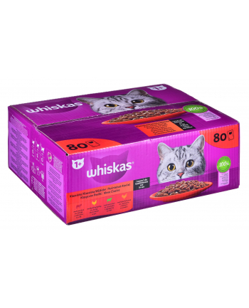 WHISKAS saszetki mix w sosie dla kota 80x85g