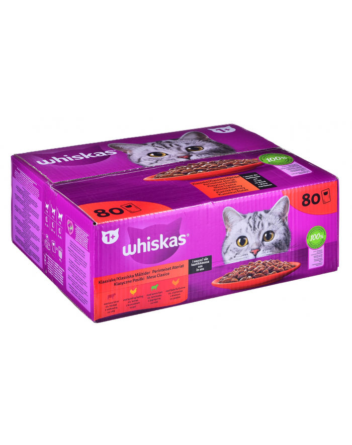 WHISKAS saszetki mix w sosie dla kota 80x85g główny