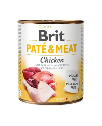 Karma BRIT PATÉ 'amp; MEAT z kurczakiem dla psa 800g