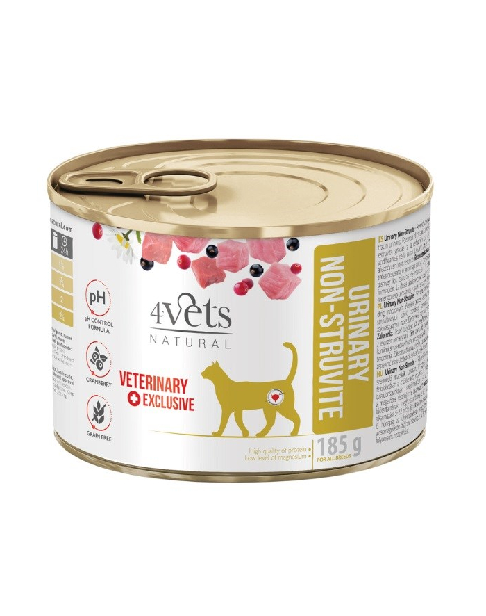 4VETS NATURAL - Urinary No Struvit Cat 185g główny