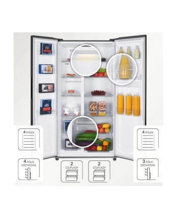 Lodówka Side By Side Total No Frost MPM-439-SBS-15/ND inox
