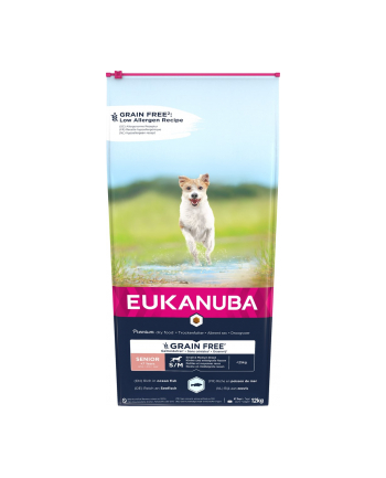 (wersja europejska)KANUBA Senior small/medium Grain Free ryba oceaniczna pies 12KG