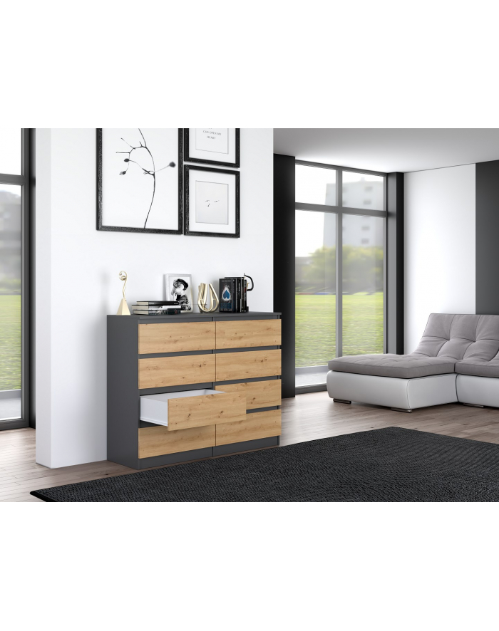 top e shop Komoda M8 120x40xH97 antracyt/artisan główny