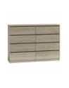 top e shop M8 MALWA KOMODA 140CM 8 SZUFLAD SONOMA - nr 1