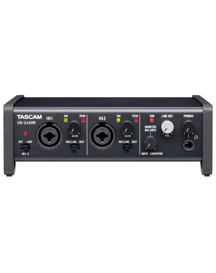 Tascam US-2x2HR - Interfejs USB audio/MIDI wysokiej rozdzielczości (2 wejścia, 2 wyjścia) główny