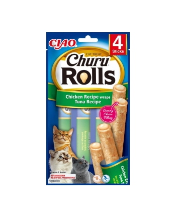 Przysmak Inaba CHURU ROLLS Kurczak i tuńczyk dla kota 4x10g nr 1