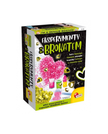 lisciani giochi I'm a Genius Science Eksperymenty z brokatem PL100194 LISCIANI