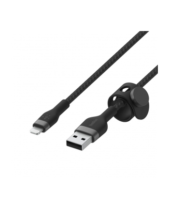 BELKIN CABLE USB TO LTG BRAID-ED SILICONE 1M CZARNY